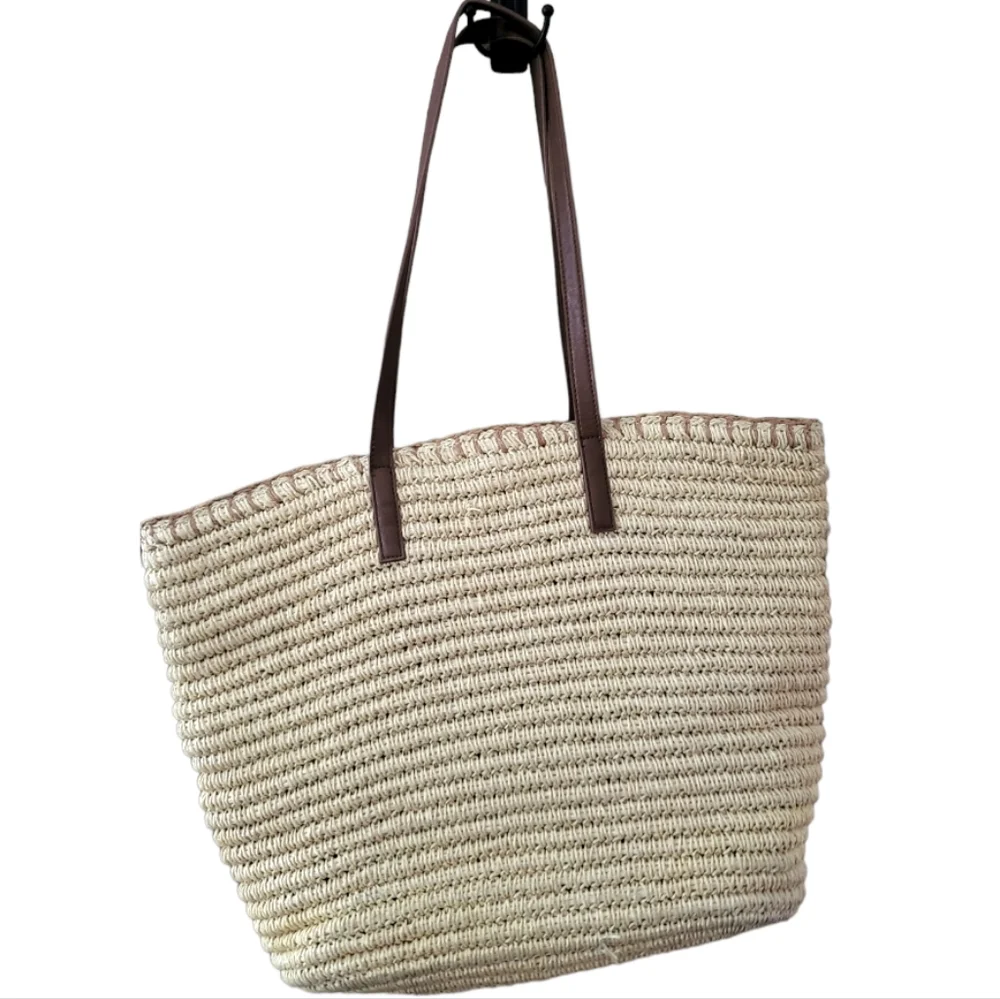 Talbots Straw Tote Purse - Picture 2 of 14